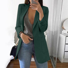 Load image into Gallery viewer, Wipalo plus size 2019 mulheres elegante magro casual sólido negócios blazer bodycon longo blazers jaqueta senhoras primavera outono terno