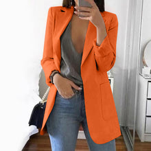 Load image into Gallery viewer, Wipalo plus size 2019 mulheres elegante magro casual sólido negócios blazer bodycon longo blazers jaqueta senhoras primavera outono terno
